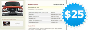 Muestra de aviso de publicación simple